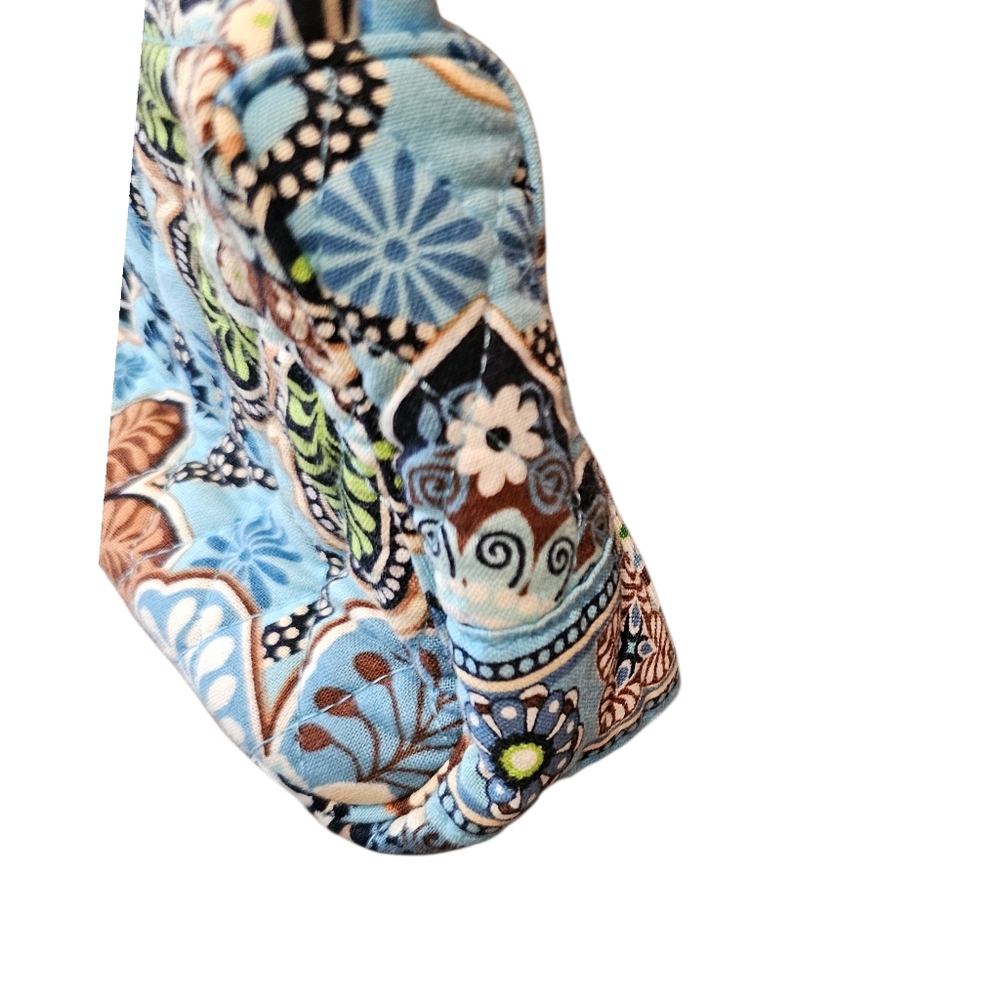 Vera Bradely Floral Bali Blue Crossbody Bag - Picture 5 of 9